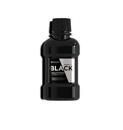 BLK05 - BLACK Aktivkohle-Mundspülung – Reisegröße - 80ml -